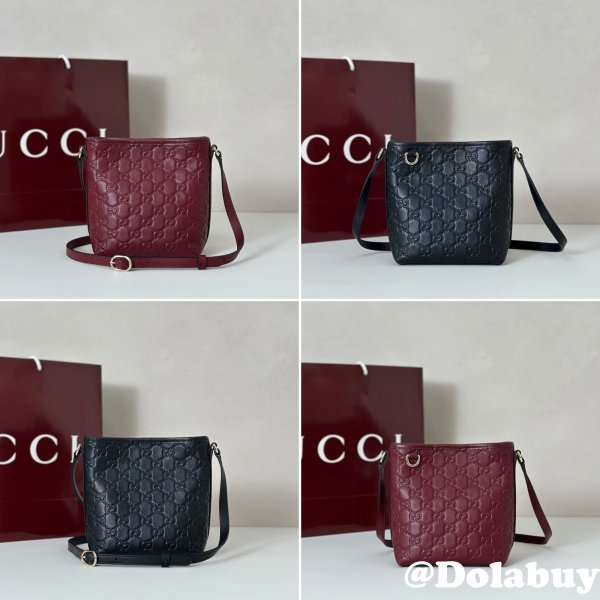 Gucci GG Emblem Nano Bucket Shoulder 847090 Bag