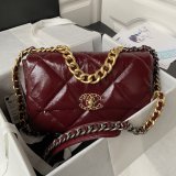 CC 7 Star 19 Large Flap AS1161 Black/Red Replicas 30CM Bag