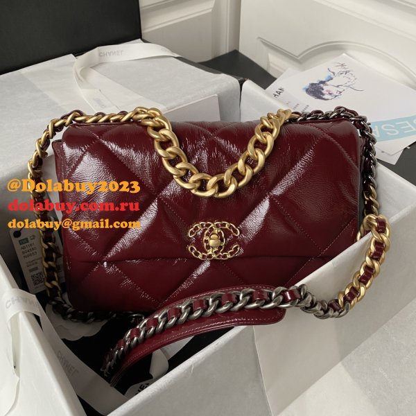 CC 7 Star 19 Large Flap AS1161 Black/Red Replicas 30CM Bag