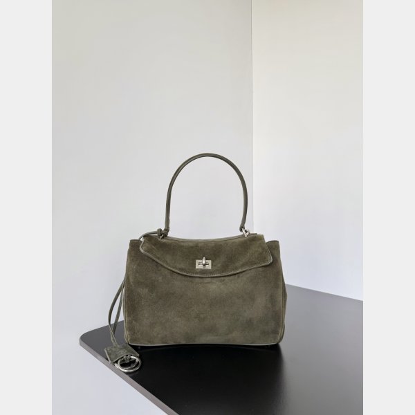 Balenciaga Women Rodeo Handbag in Khaki