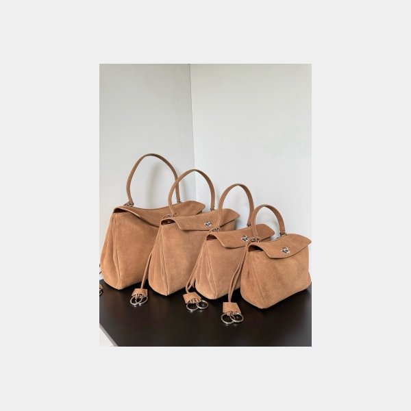 Balenciaga Women Rodeo Handbag in Camel