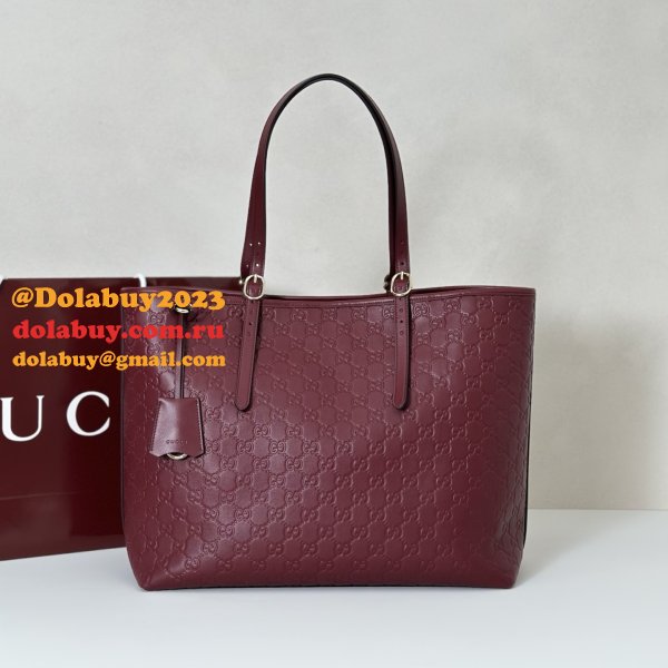 Gucci GG Emblem Large Tote Shoulder 847455 Bag