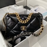 CC 7 Star 19 Large Flap AS1161 Black/Red Replicas 30CM Bag