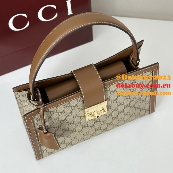 Gucci Bolsa Grande Con Asa 838991 Superior Padlock Bag