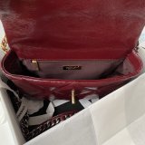 CC 7 Star 19 Large Flap AS1161 Black/Red Replicas 30CM Bag