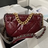 CC 7 Star 19 Large Flap AS1161 Black/Red Replicas 30CM Bag