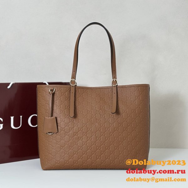 Gucci GG Emblem Large Tote Shoulder 847455 Bag