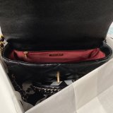 CC 7 Star 19 Large Flap AS1161 Black/Red Replicas 30CM Bag
