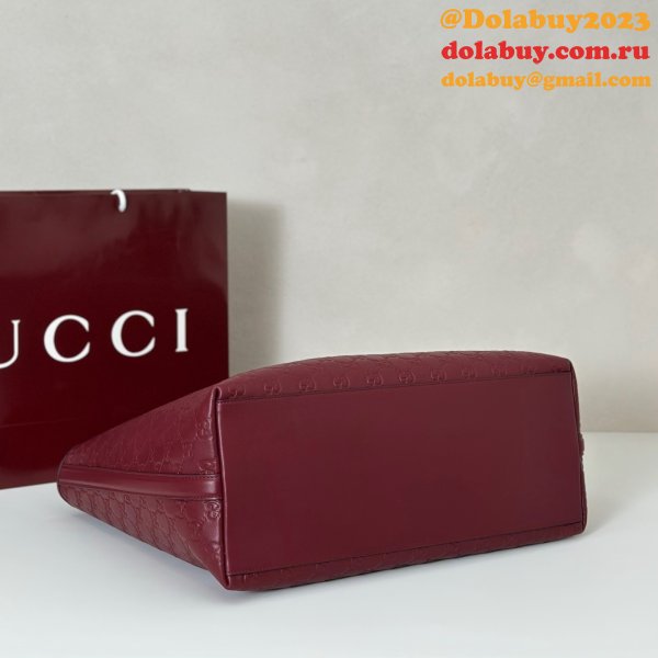 Gucci GG Emblem Large Tote Shoulder 847455 Bag